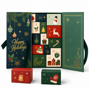 Boîte <span class=keywords><strong>de</strong></span> <span class=keywords><strong>calendrier</strong></span> <span class=keywords><strong>de</strong></span> <span class=keywords><strong>l</strong></span>'<span class=keywords><strong>avent</strong></span> personnalisée <span class=keywords><strong>de</strong></span> 24 jours, vide, en forme <span class=keywords><strong>de</strong></span> <span class=keywords><strong>livre</strong></span>, en carton, pour emballer des cadeaux <span class=keywords><strong>de</strong></span> Noë<span class=keywords><strong>l</strong></span>, du chocolat, des bonbons ou des jouets - Product Image 2