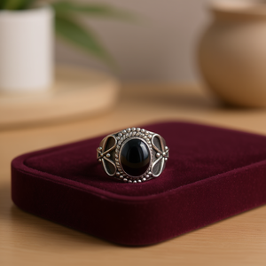 แหวนออนิกซ์สีดำ น้ำหนัก 6.0 กรัม - Product Image 3