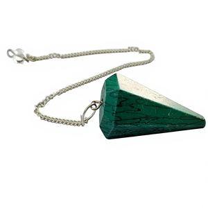 Pendentif de radiesthésie artisanal en pierres précieuses facettées, style Chakra, pour la guérison et les créations métaphysiques du Nouvel Âge - Product Image 1