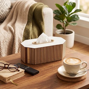 Boîte à mouchoirs en bois multi-styles de qualité supérieure, idéale pour le salon, la chambre, le bureau et les chambres d'hôtes, vente en gros depuis l'Inde - Product Image 4