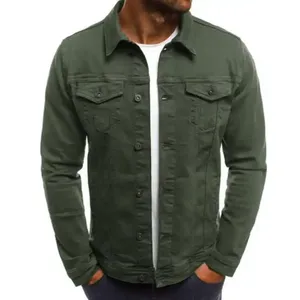 Chaqueta vaquera unisex personalizada con capucha para invierno, estilo vintage desgastado, con parches, lavado ácido, estilo urbano, OEM - Product Image 1