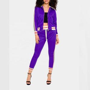 Ensemble de survêtement décontracté pour femme en coton uni, 2 pièces, avec capuche, haut court, polaire respirante lavée pour l'hiver - Product Image 5