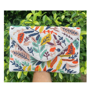 Bolso de mano de noche hecho a mano con cuentas para mujer, colección de fiesta de Navidad inspirada en el bolso de mensajero indio Guru Kirpa Export House - Product Image 3