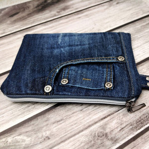 Mini Denim Coin Wallet <b>Small</b> Capacity Card Holder Compact Cash <b>Purse</b> Stylish Everyday Accessory For <b>Women</b> and Men - Product Image 1