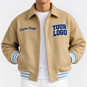 Fashion Custom Vintage <b>Baseball</b> <b>Bomber</b> <b>Jacket</b> Chenille Letter Patches Varsity College Streetwear Apparel - Product Image 6