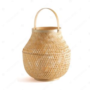 Vietrustic Handmade Woven <b>Lantern</b> Light Hurricane Candle Holder <b>Bamboo</b> Rattan <b>Lantern</b> Hanging Candle Holders - Product Image 4
