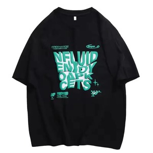 Camisetas de Verano para Hombre, Tallas Grandes, Personalizadas, de Primera Calidad, con Estampado Ligero, Hombros Caídos, Algodón/Poliéster 80/20 - Product Image 3