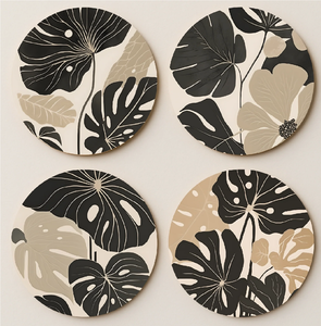 Posavasos de MDF para tazas de café, decoración de mesa, tapetes y almohadillas, posavasos de MDF personalizados con impresión en esmalte. - Product Image 5