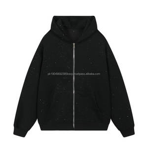 Primavera Otoño Invierno Pareja Ropa Cielo estrellado Sudaderas con capucha Sueltas Versátiles Sudaderas de felpa para hombres y mujeres - Product Image 3