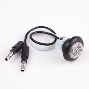 Feux <span class=keywords><strong>de</strong></span> <span class=keywords><strong>position</strong></span> latéraux LED ronds miniatures <span class=keywords><strong>de</strong></span> 3/<span class=keywords><strong>4</strong></span> po avec montage à œillet et connecteurs bullet, étanches et scellés, pour bateaux, remorques et camions - Product Image 4