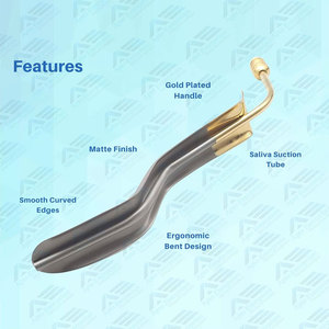 Écarteur de joue dentaire Medic Instruments Columbia, en acier inoxydable chirurgical de haute qualité, conception ergonomique pour un confort optimal - Product Image 5