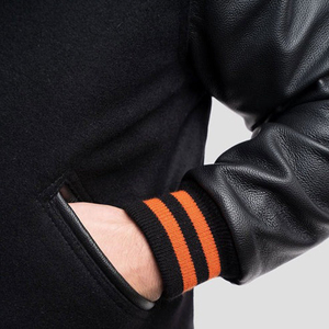 High Quality <b>Men's</b> Varsity <b>Jacket</b> <b>Men</b> Chenille Embroidery Leather Sleeves Baseball Letterman Varsity Customizable <b>Jackets</b> - Product Image 4