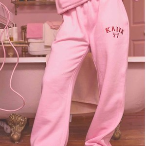 Ensemble sweat à capuche rose pour femme, ensemble décontracté en molleton long, deux pièces assorties, pantalon de jogging ample, toutes saisons - Product Image 6