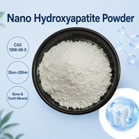 Fournisseur de poudre d'hydroxyapatite nano HAP de haute pureté, qualité cosmétique et soins bucco-dentaires, 20 Nm-200 Nm, hydroxyapatite nano pour dentifrice