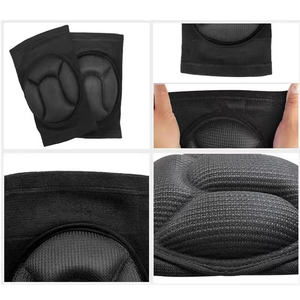 Black Solid Color Good Supplier <b>Back</b> In The Game With Knee Protection <b>Brace</b> Compression Sleeve & Pads - Product Image 4