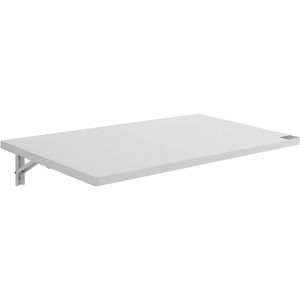 35.43\" X 19.69\" Wall-Mounted Foldable Iron Bracket <b>Drop</b> <b>Leaf</b> Table Floating <b>Desk</b> for Home Office Dining Laundry Bar White - Product Image 1