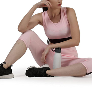 Ensemble de vêtements de yoga pour femmes avec impression de logo personnalisable, 2 pièces, sans couture, de haute qualité, pour la salle de sport et l'entraînement - Product Image 6