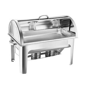 9L Full-Size Roll-Top Stainless Steel Chafing Dish <b>Food</b> <b>Warmer</b> & Warming Holding Equipment - Product Image 5