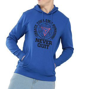 Sudadera con Capucha sin Cordón, Estilo Pullover, Personalizada con Impresión Digital, de Felpa Francesa, de Algodón, Talla Grande para Hombre, Venta al Por Mayor - Product Image 4