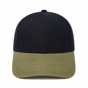 Gorra de Béisbol Clásica de Pana de Alta Calidad, 100% Poliéster, Color Sólido, Estilo Retro para Hombre, Simple, Casual, de 6 Paneles, Personalizable - Product Image 3