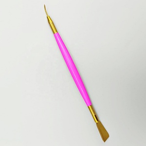 Outil de séparation de levage de cils professionnel en acier inoxydable avec poignée rose pointe de séparateur d'or 2-en-1 ascenseur et teinte sans odeur - Product Image 4