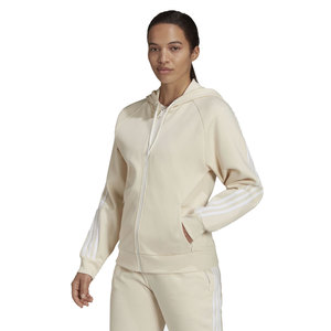 Sweat à capuche zippé personnalisé de haute qualité pour femmes et hommes, sweat-shirt uni oversize, veste à capuche streetwear, sweat à capuche à manches rayées - Product Image 2