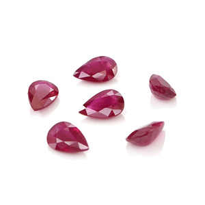 Perles de rubis de Birmanie naturelles non traitées 4x6mm, pierres précieuses facettées, prêtes à l'emploi pour la création de bijoux - Product Image 1