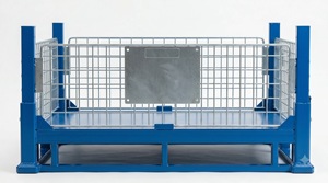 Paleta apilable de acero de alta resistencia - Tipo 2, estilo personalizable de Vietnam, paletas metálicas de tamaño personalizable, azul, negro, personalizable - Product Image 4