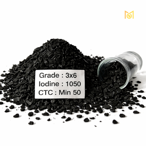Carbón Activado de Cáscara de Coco de Alta Actividad 3x6 Mesh, Grado Minero para Recuperación de Oro CIP CIL, Fabricante Exportador, Suministro India - Product Image 2