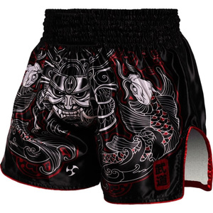 Shorts de Muay Thai con diseño personalizado, tela satinada, transpirable, ligero, para entrenamiento en el gimnasio, cintura elástica, ropa deportiva para hombres y mujeres - Product Image 2