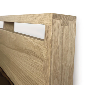 Wholesale Scandinavian Solid Wood <b>Bed</b> | Minimalist Japandi Floating Slat <b>Platform</b> <b>Bed</b> <b>Frame</b> - Product Image 4