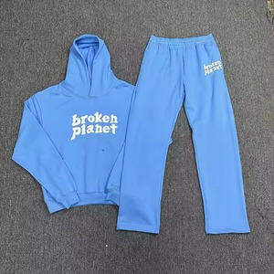 Ensemble sweat à capuche et pantalon Infinite Realities vert olive en polyester/coton, survêtement décontracté unisexe adulte, polaire respirant pour l'hiver - Product Image 6