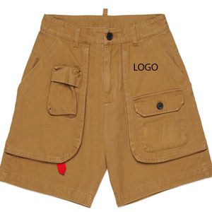Shorts cargo pour garçons avec design de haute qualité, fermeture à boutons et poches, personnalisation du logo à prix avantageux. - Product Image 1
