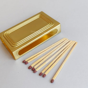 Porte-allumettes de sécurité moderne en laiton, étui métallique de luxe, logo personnalisé, pour mariage, événement, fête, allumettes lumineuses, design personnalisé - Product Image 5