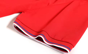T-shirt uni à manches courtes unisexe anti-rides en polyester/coton 3D slim pour l'été - Product Image 3