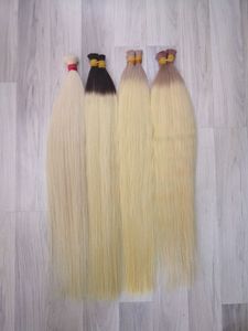 Extensions de cheveux en vrac de haute qualité au prix de gros 100 grammes 28 pouces cheveux Nasa à double tirage en couleurs - Product Image 5