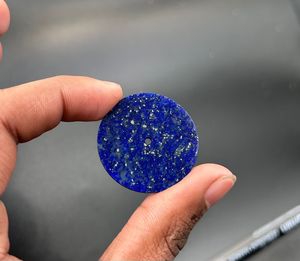 Esfera de Reloj A K Gems de Lapislázuli Azul Natural, Modelo ETH-1001, 31.50 mm, Redonda, Pulida por un Lado - Product Image 2