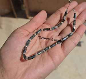 Cuentas redondas y tubulares blancas de 3 mm, 8 pulgadas, hechas a mano para pulseras de cuentas. - Product Image 5