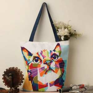 Bolsa de Tela de Algodón Personalizada con Impresión, en Tamaños Ajustables, para Llevar Compras, Promoción de Marca y Uso Diario - Product Image 2