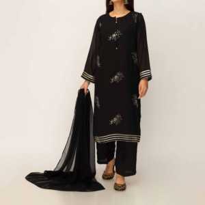 3 piezas Georget Chiffon Blazers PS5250 Suit para mujer - Product Image 4