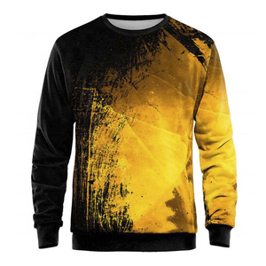 Sweat-shirt unisexe à col rond, coupe classique, 100% coton, tissu polaire écologique, couleur unie, imprimé en sérigraphie, automne - Product Image 3