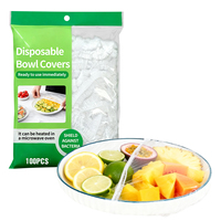 Couvre-aliments transparents jetables, résistants aux insectes, recyclables, non toxiques, résistants, sans BPA, en PE, pour conserver la fraîcheur des collations et du chocolat