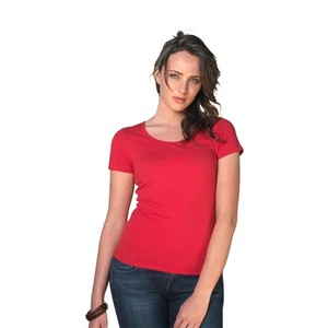 T-shirts personnalisés pour femmes, col rond, été, 100% coton, respirant, séchage rapide, haute qualité, logo personnalisé, coupe ample, manches courtes, vente en gros - Product Image 1