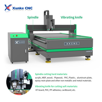 Machine de gravure CNC 3D Xunke 1515 à 4 axes multifonctionnelle avec broche de refroidissement par air de 6 kW et rotation sur quatre axes