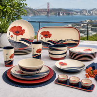 Collection de bols profonds commerciaux réutilisables pour soupes et salades, pour hôtels, restaurants, traiteurs et repas familiaux – Ensemble de vaisselle en mélamine