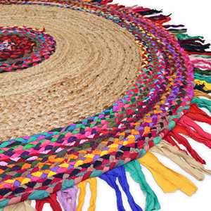 Handmade Braided 100% Organic Jute <b>Rug</b> 9x12 ft & 10x14 ft Extra/<b>Large</b> Bohemian Eco-Friendly Non-Slip Solid Color Low Pile - Product Image 5