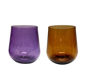 Vaso de agua de acrílico de rayas rectas - Product Image 4