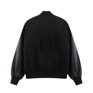 Veste universitaire en toile à prix d'usine abordable, vente en gros, commande en gros, unisexe, pour équipes scolaires et de baseball, vêtement d'extérieur chaud et élégant avec capuche intégrée - Product Image 2