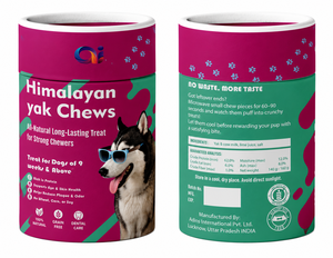 Friandises à mâcher pour chiens et chats au fromage de yak de l'Himalaya, saveurs fraise et myrtille |   Aliments dentaires naturels riches en protéines, sans céréales, longue durée d'action - Product Image 1