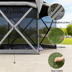 Tenda Parasole Pop-Up Grigio Scuro, Design Pratico e Conveniente per Carport - Product Image 4